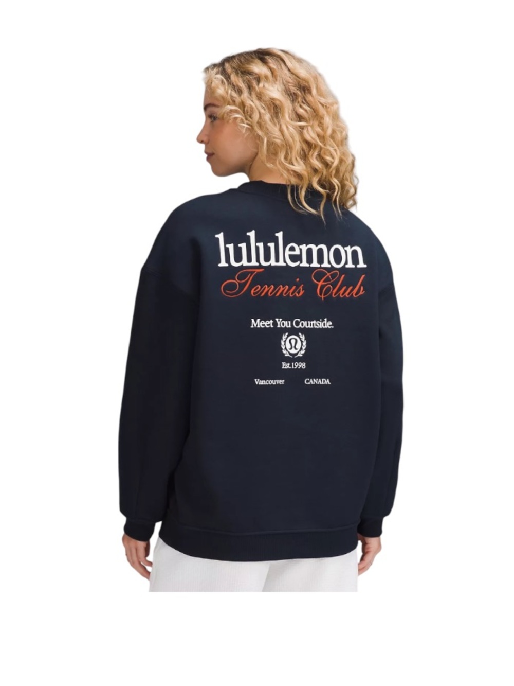 Lululemon Heavyweight Fleece Pullover
Tennis Club Navy Blue Sweatshirt Oversized